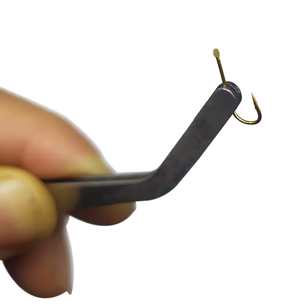 Anzuelo dorado de alambre fino para cebo vivo - imagen 2
