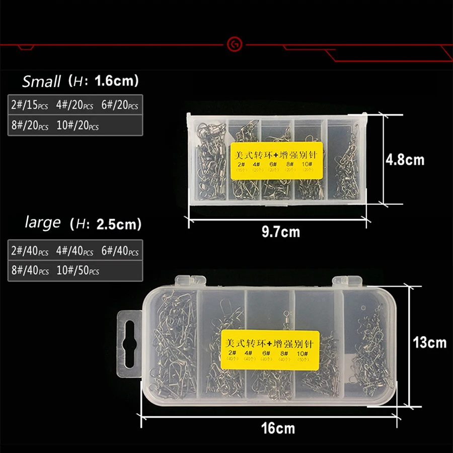Conjunto en organizador de cajas