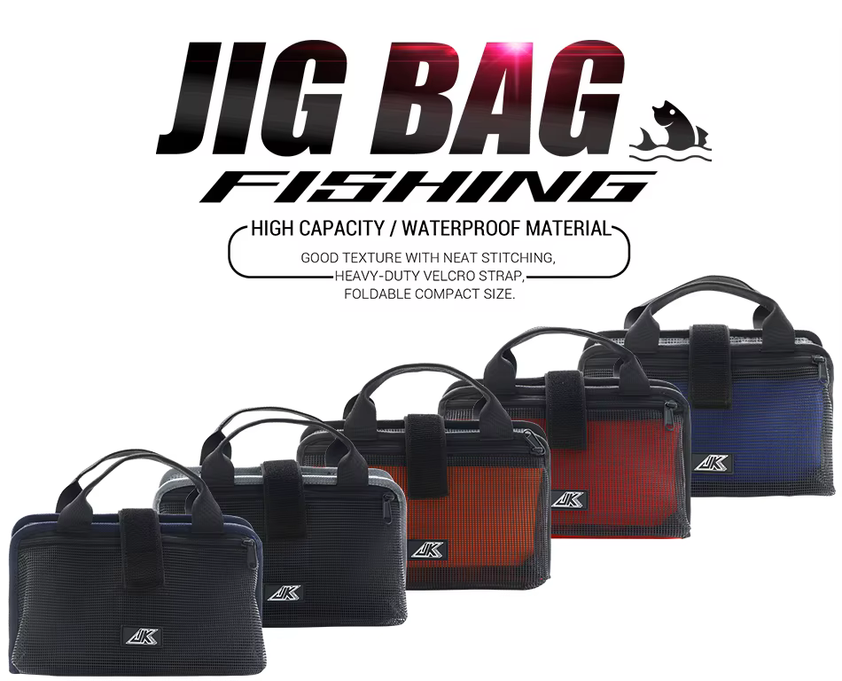 Bolsa de almacenamiento impermeable aberta con compartimentos
