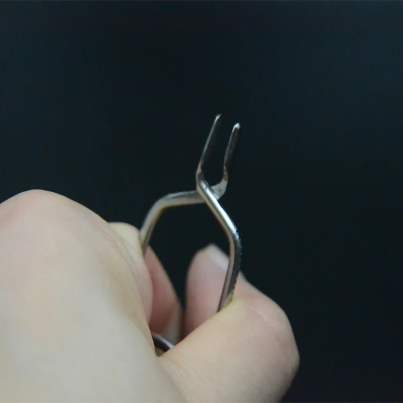 Alicates Hackle inglés – Clips inoxidables para atar moscas - imagen 5