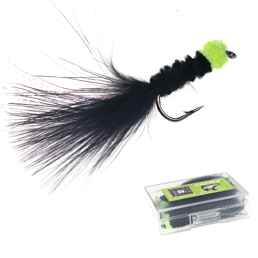 Cebo de pesca con mosca sanguijuela