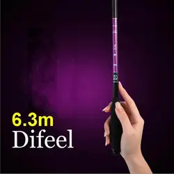 Difeel ZZ212 Caña de pescar Carbono 46T delgada pesada ultradura