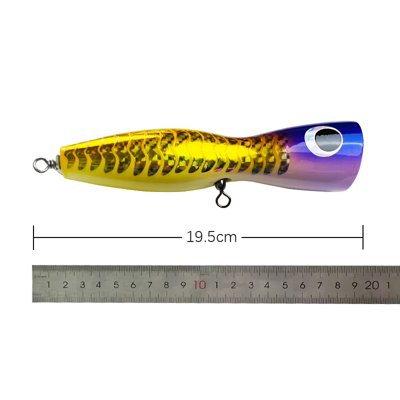 TEASER WD112 Popper madera 120g – Señuelo superficie para mar - imagen 2