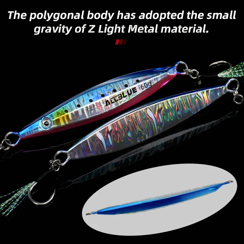 ALLBLUE SLOWER UP Z-Light – Jig metálico para pesca lenta - imagen 4