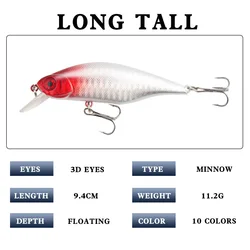 Crankbait Flotante 8,5 cm – 11,2g | Wobbler ojos 3D alta calidad