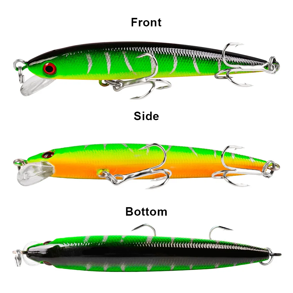 Señuelo crankbait flotante 9 cm 7 g con ojos 3D para lucio y trucha - imagen 3