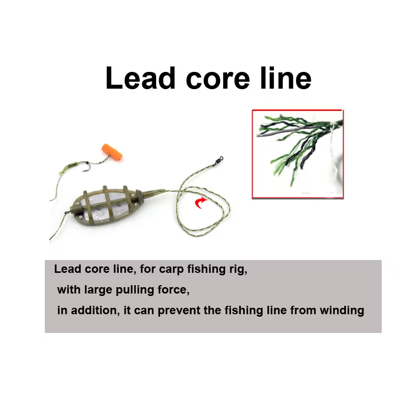 Leadercore líder trenzado camuflaje Chod para carpa, núcleo - imagen 4
