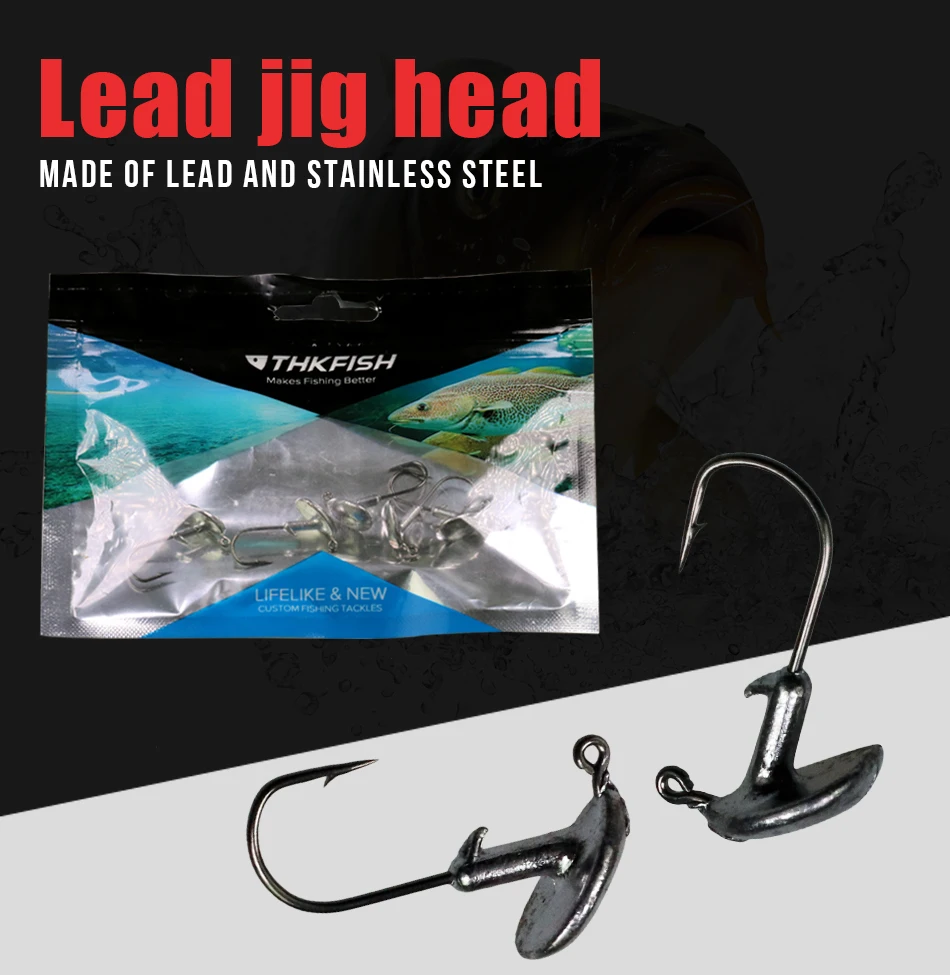 Anzuelos jig head THKFISH en diferentes tamaños