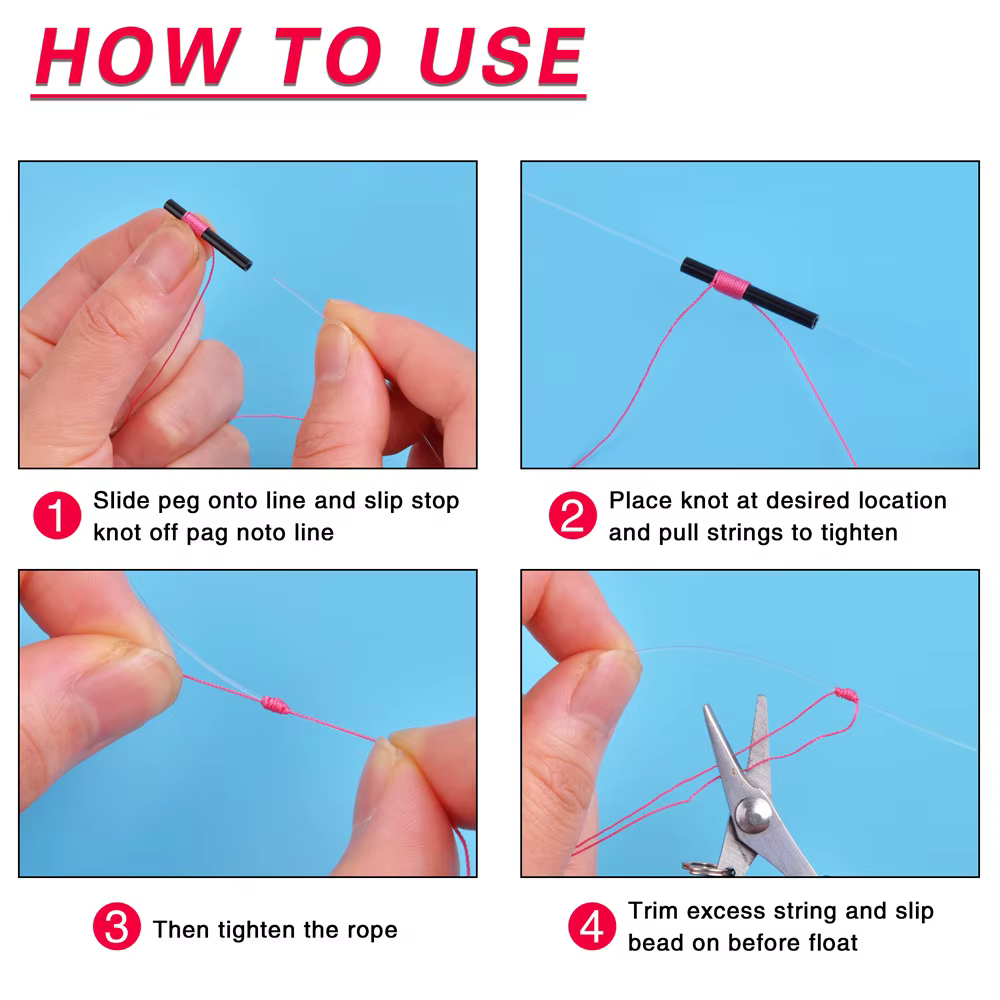 Tope de corcho deslizante para flotador de pesca en agua salada - imagen 4
