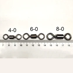 Conector basculante en cobre con rodamientos para señuelos