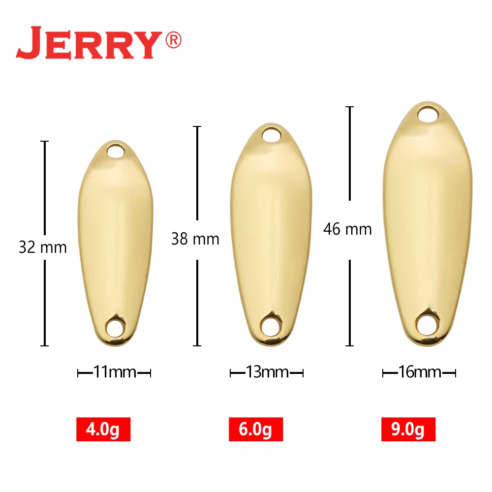 Jerry Señuelos de Metal para Trucha, Perca y Lubina – Con Purpurina - imagen 4
