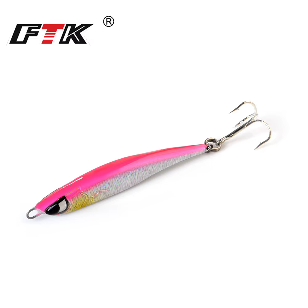 Jig Metálico FTK para Micro Jigging Marino – Anzuelo Triple - imagen 4