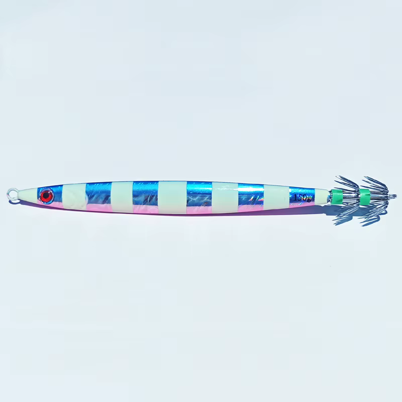 Juego Jigging Luminoso 120g 150g para Calamar y Pulpo