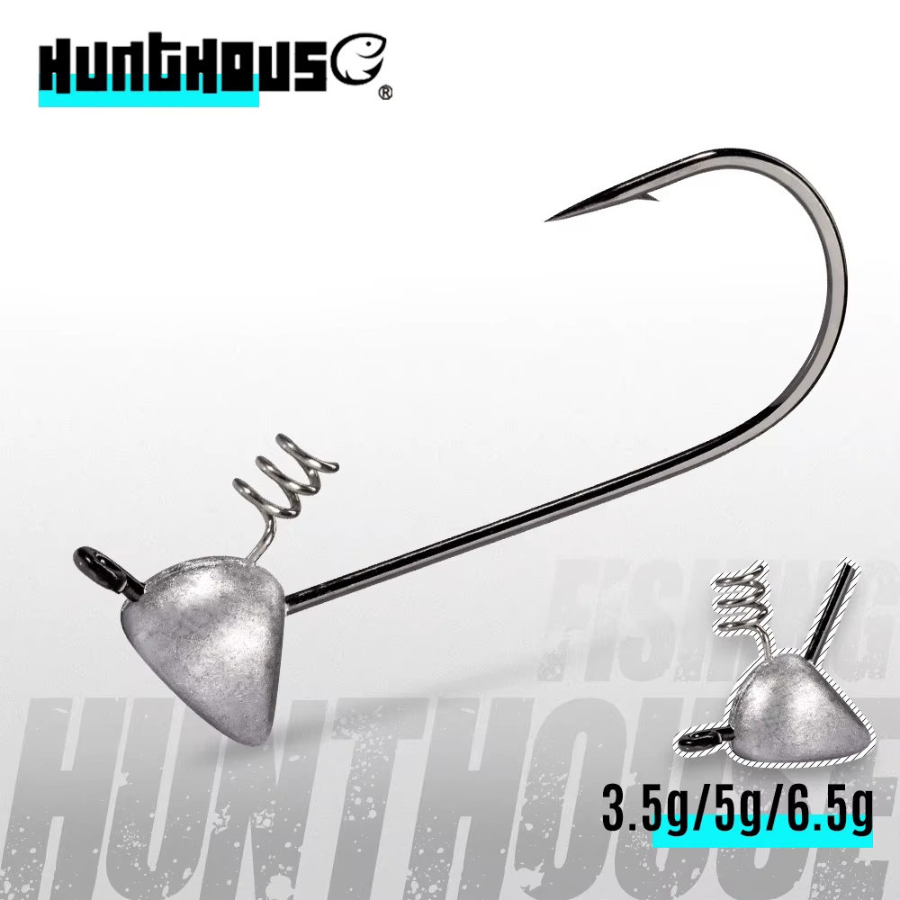 Hunthouse Jig Head Triangle Twistlock 3.5-6.5g para vinilo