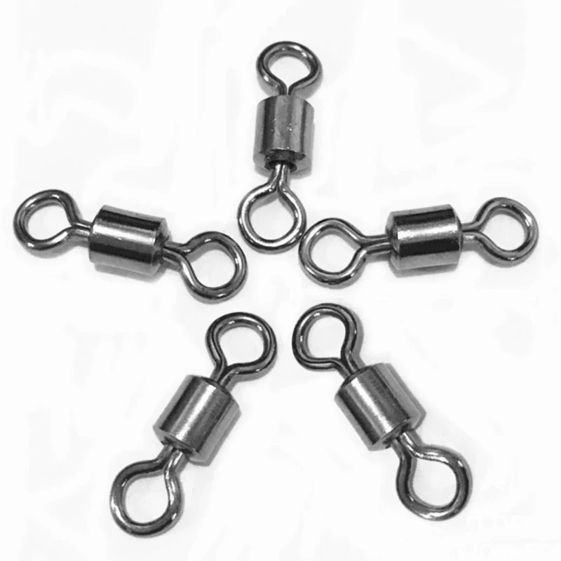 Conector basculante en cobre con rodamientos para señuelos - imagen 2