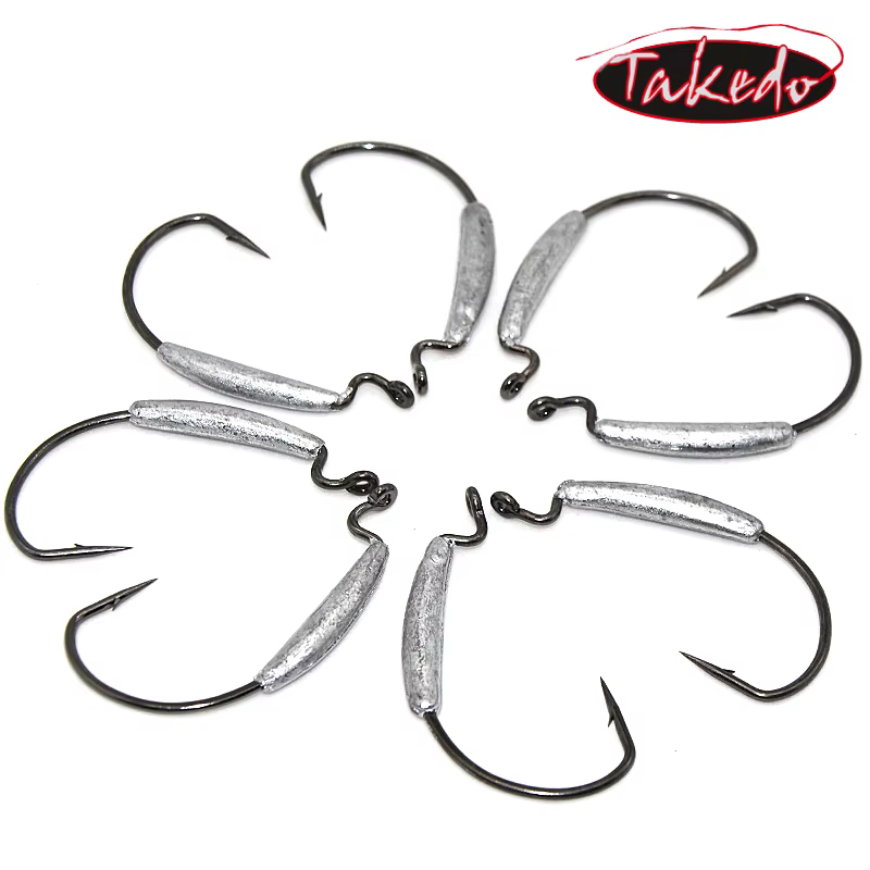 Anzuelo de manivela Takedo VMC – Acero carbono 5/0 3/0 - imagen 5