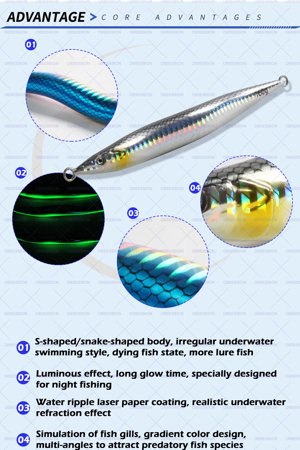Comparativa de tamaños OBSESSION