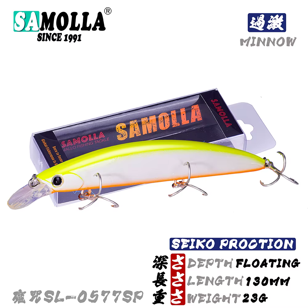 Ace Minnow 13cm – Wobbler flotante Topwater para invierno