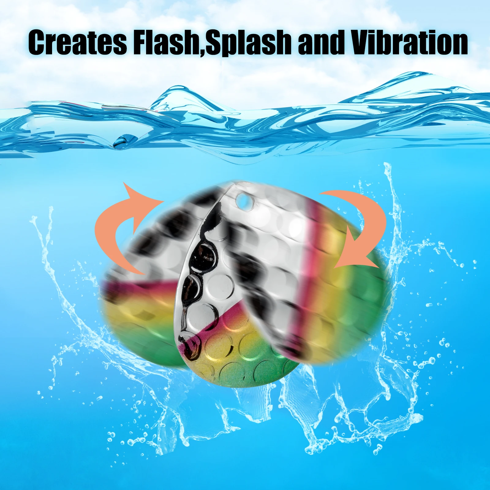 Spinnerbait Colorado Blade – Cuchillas giratorias para lubina y trucha - imagen 5