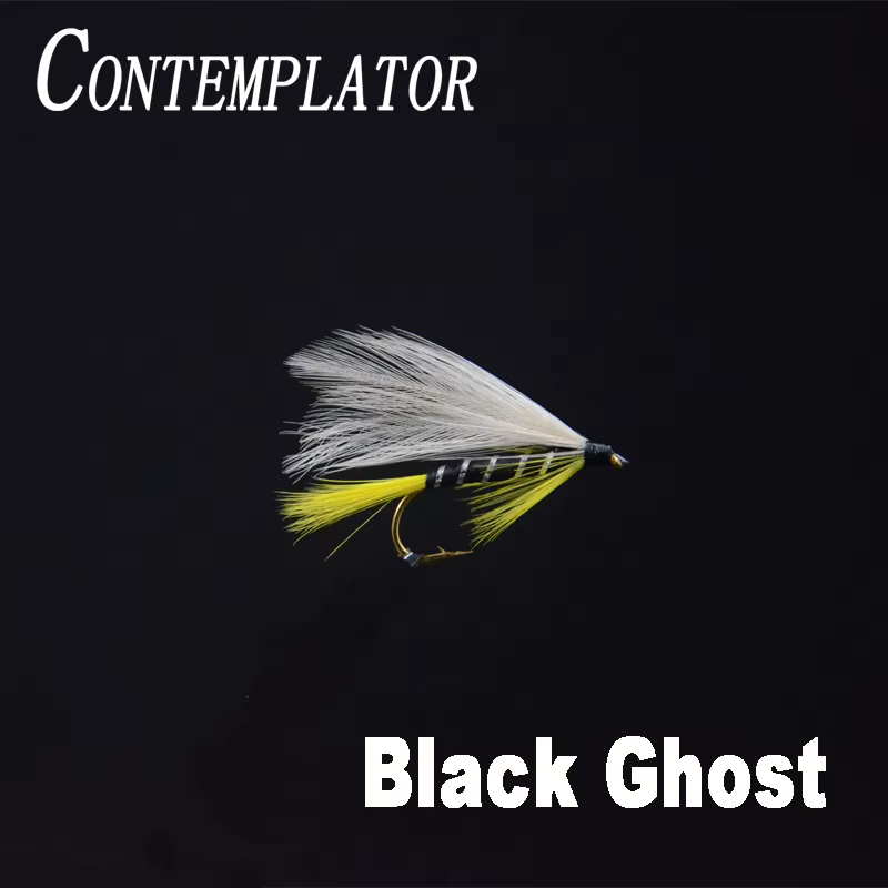 Contemporator Serpentinas Fantasma Negro Moscas para Trucha y Salmón - imagen 5