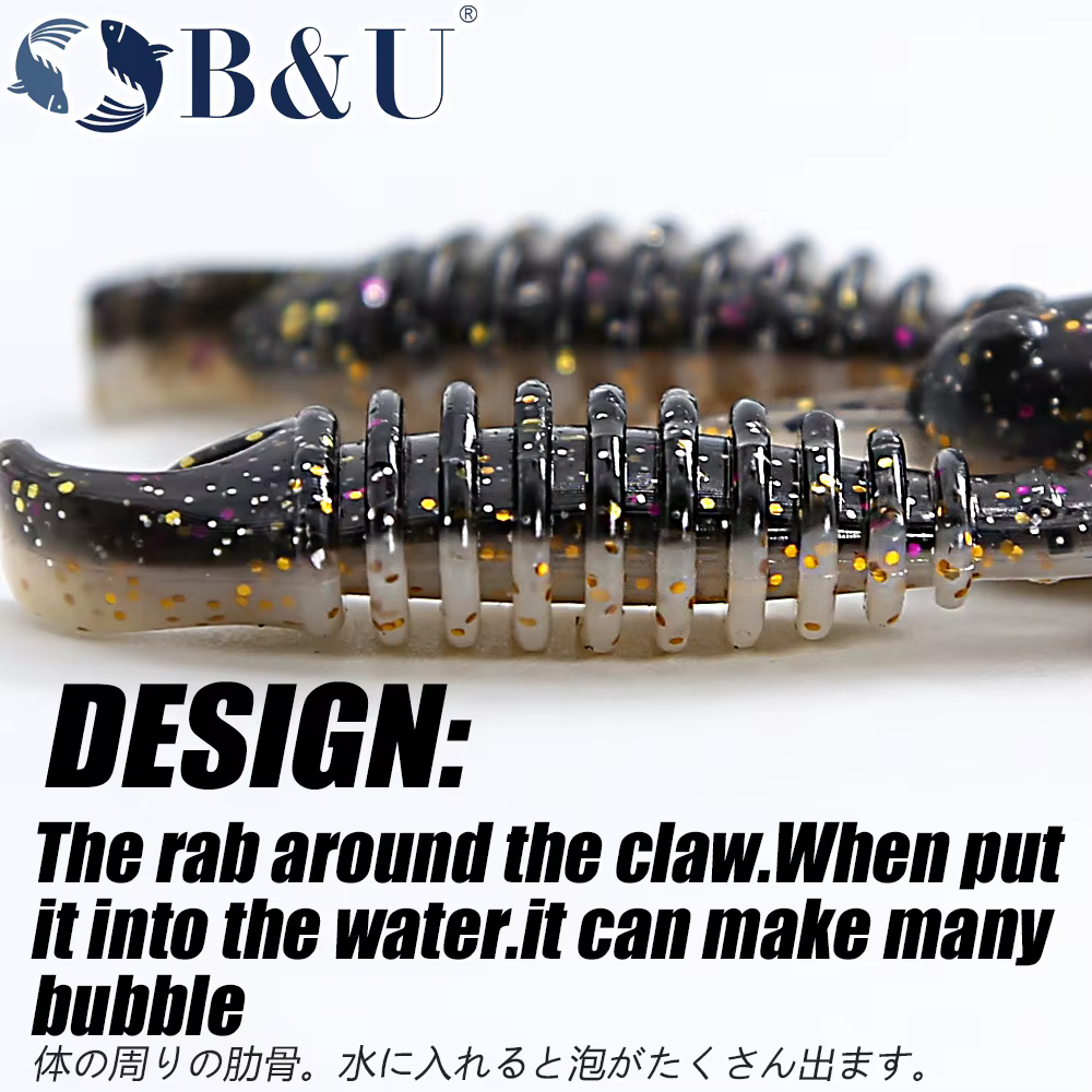 B&U Crankbait 8cm – Señuelo wobbler Camarón para lubina - imagen 5