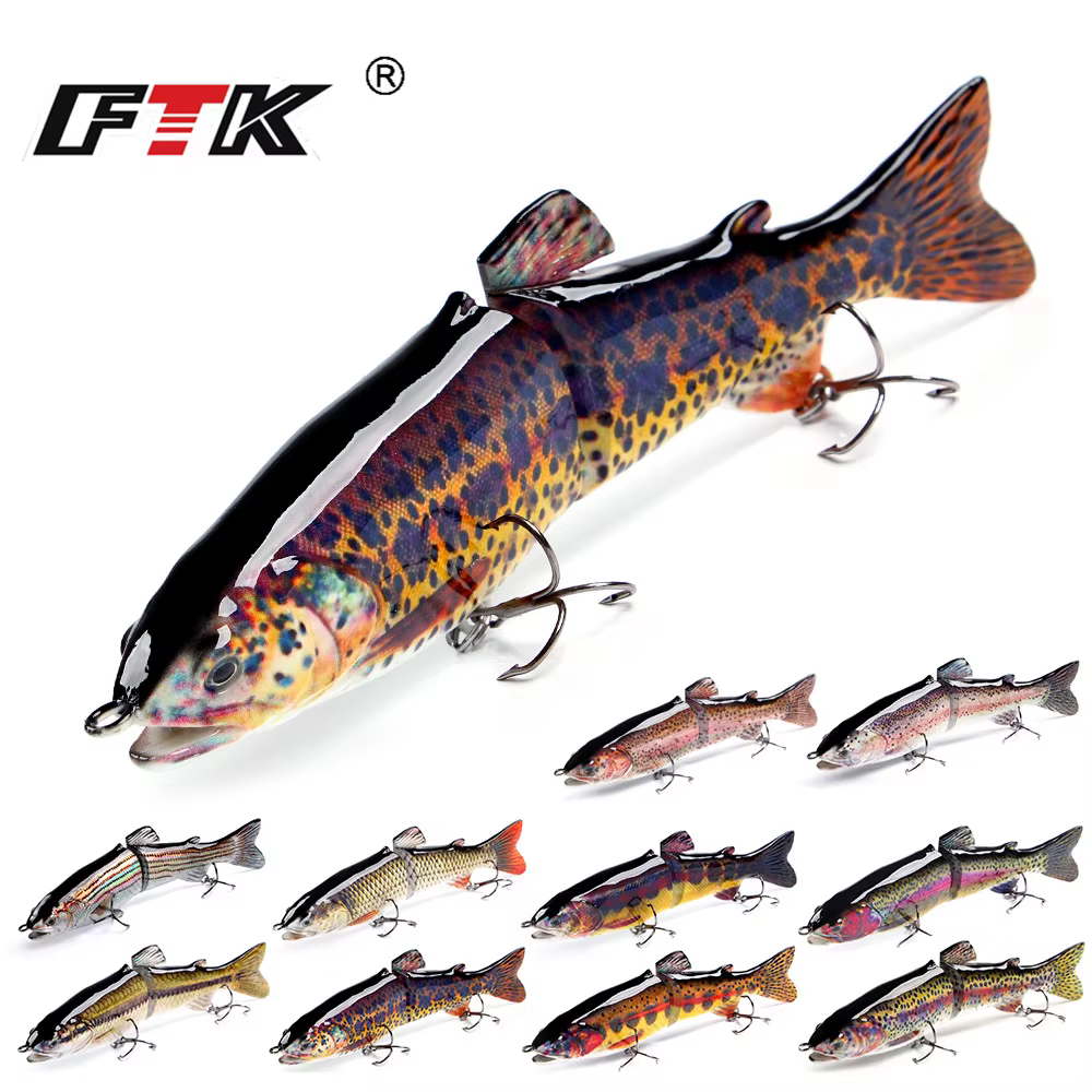 Señuelo Lápiz FTK 65G – Swimbait multiarticulado para lubina