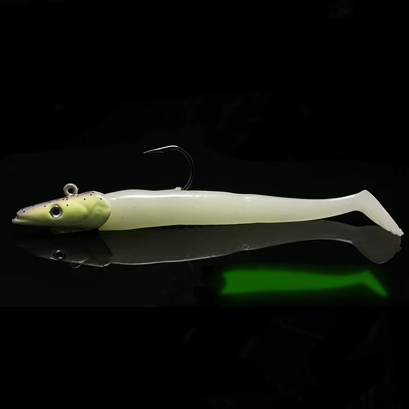 Señuelos blandos con cabeza de jig para lubina – 11cm 22g - imagen 4