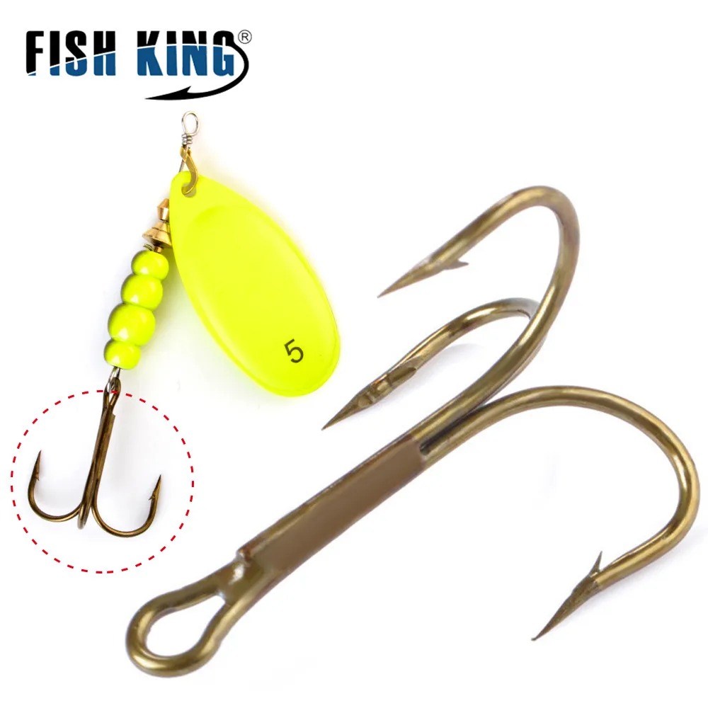 FISH KING Anzuelos Triples súper afilados para lubina - imagen 3