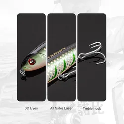 NOEBY Señuelo Stickbait hundido lanzamiento largo para pesca de mar