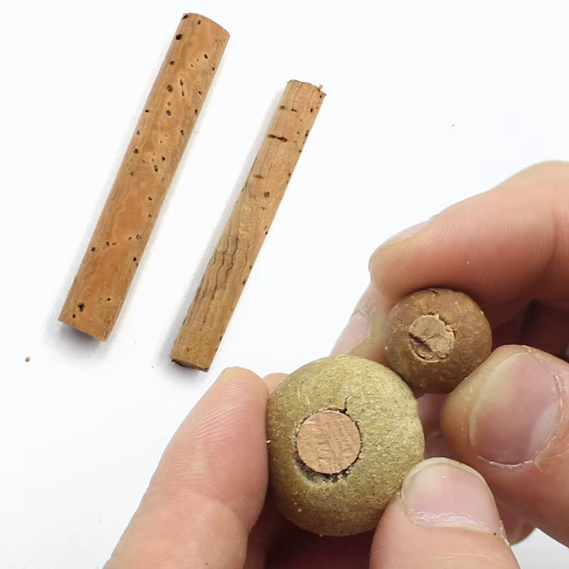 Boilies Zig 6mm y 8mm – Palo de corcho y aparejo Chod para carpa - imagen 4