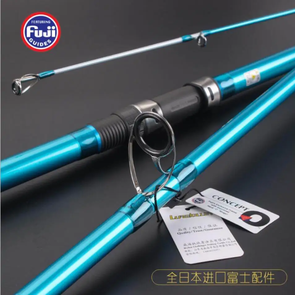 Caña Surfcasting ZZ25 carbono con anillas Fuji para portarrollos