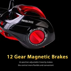 Carrete Baitcasting GLS magnético 7,2:1 – 8KG Arrastre salada