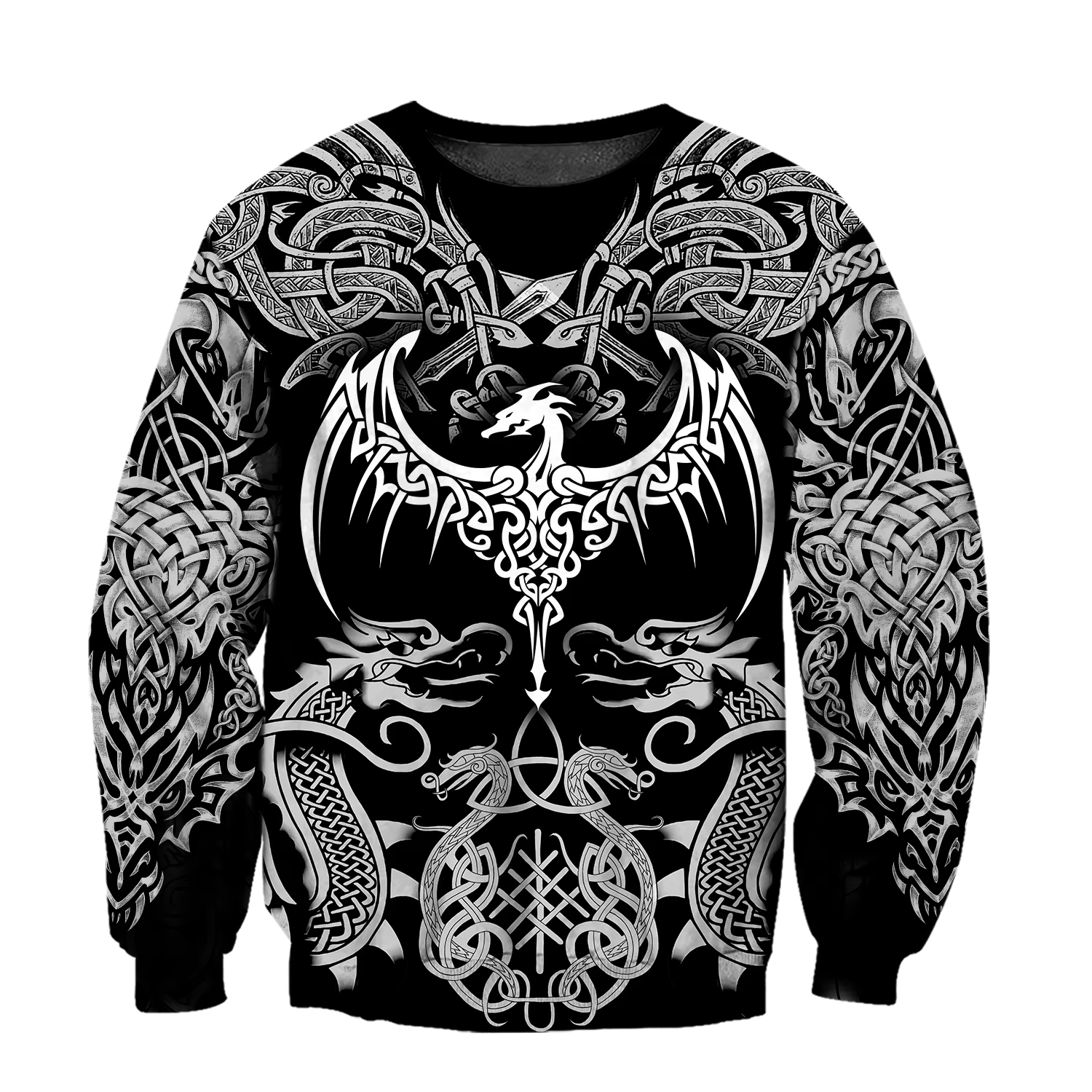 Sudadera de pesca Dragón Tatuaje 3D – Capucha unisex transpirable - imagen 4