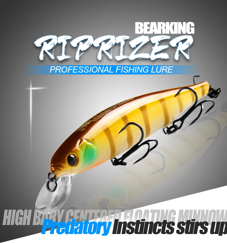 Wobbler Riprizer 110 Bearking en acción de pesca