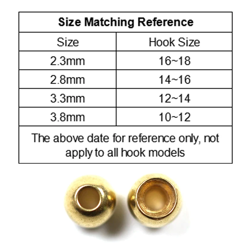 Cuentas de latón para moscas - brass