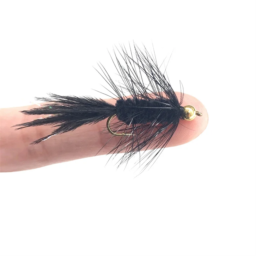 Mosca lista para montar en aparejo de pesca con mosca