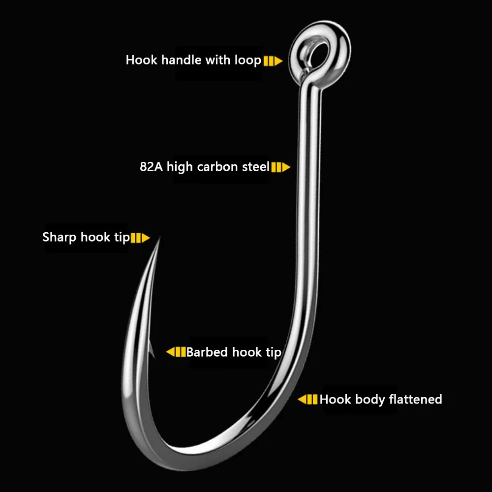 Anzuelos Jig Head acero carbono para vinilo - imagen 2