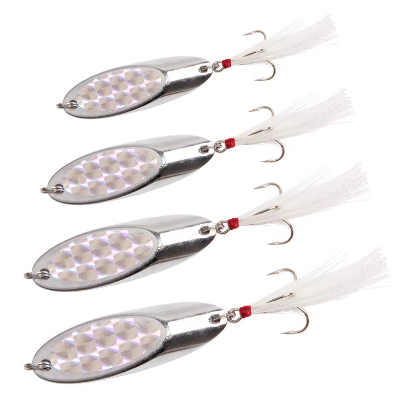 Señuelo cuchara giratoria de metal con lentejuelas para trucha - imagen 2