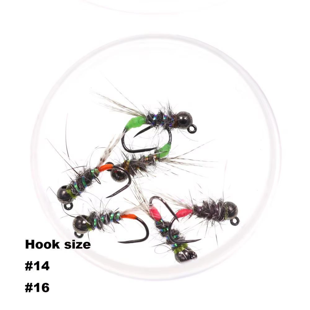 Wifreo Ninfa Mosca Tungsteno Beadhead Jig – Pesca Trucha Hundimiento - imagen 5