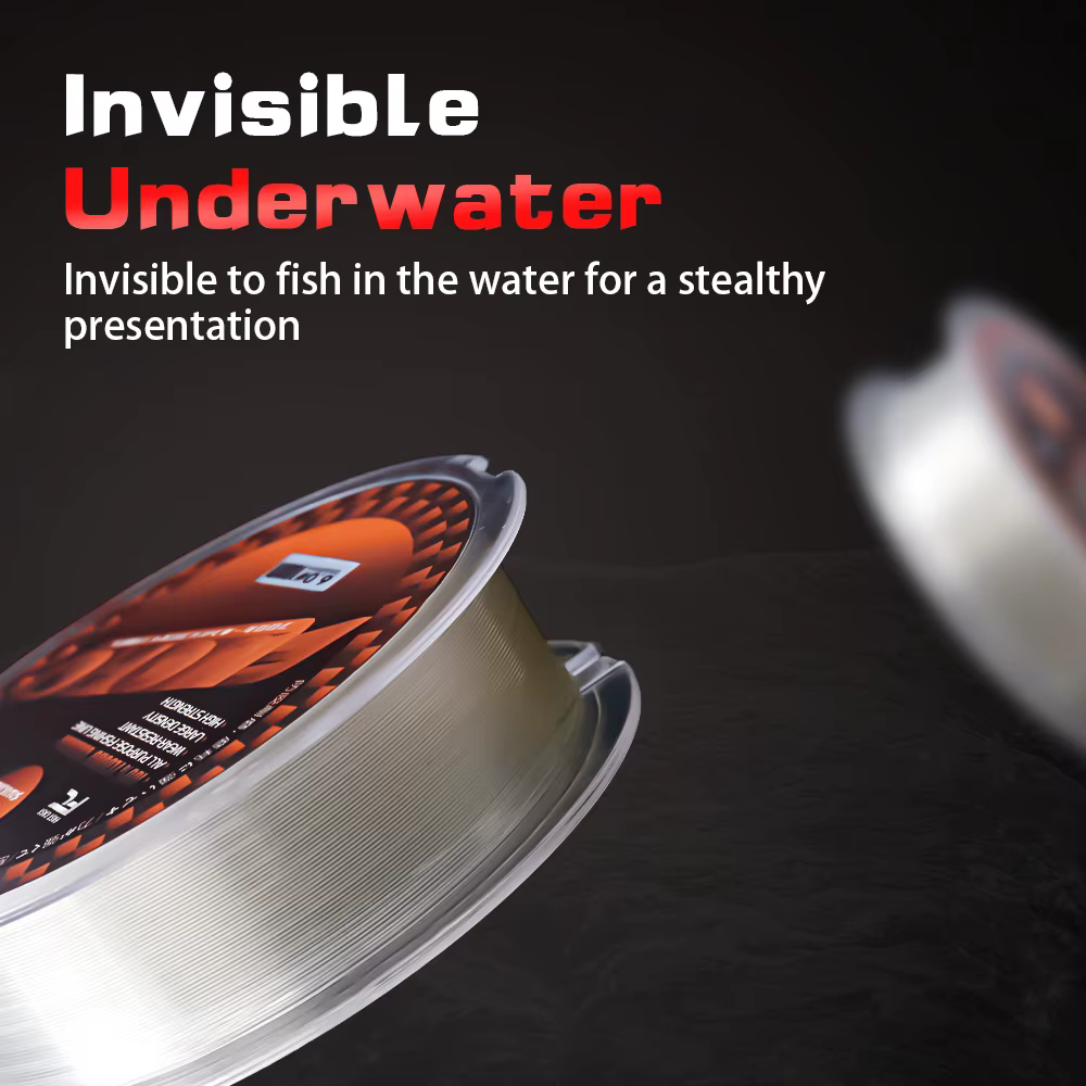 Línea de pesca nailon fluorocarbono – Invisible rápido hundimiento - imagen 5