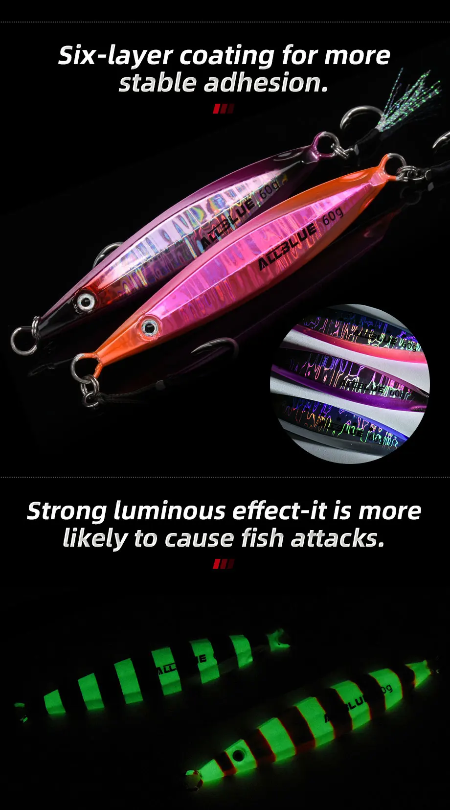 Señuelo siendo utilizado por un pescador en entorno rocoso