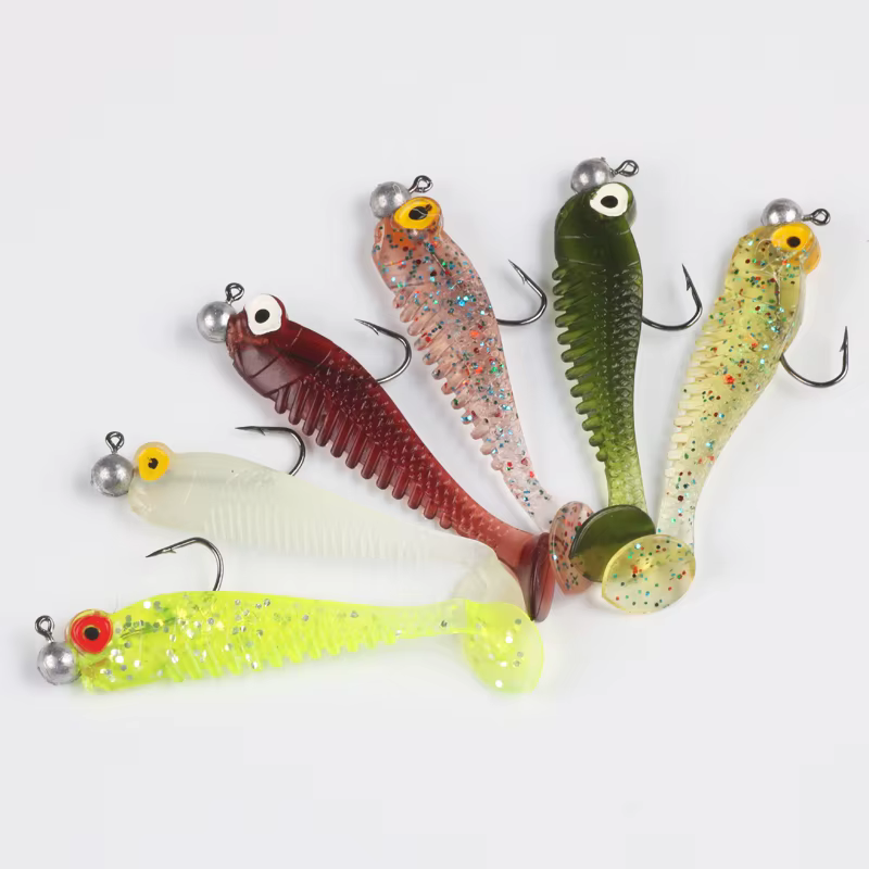 Poetryyi Swimbait Vinilo Cola T – Señuelo realista para depredadores