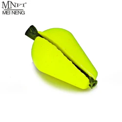 MNFT Flotador de espuma lagrima con clip fluorescente amarillo y rojo