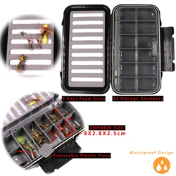 Caja de pesca Bimoo impermeable – Organizador aparejos y señuelos