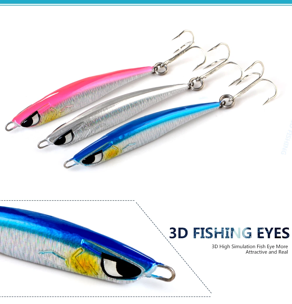 Forma y perfil del micro jig FTK 40g/60g