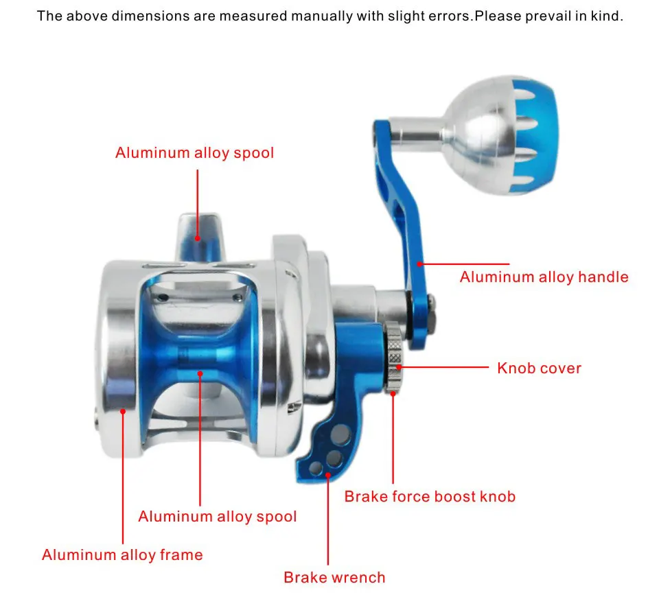 Carrete Slow Jigging Ultraligero para Agua Salada - imagen 5