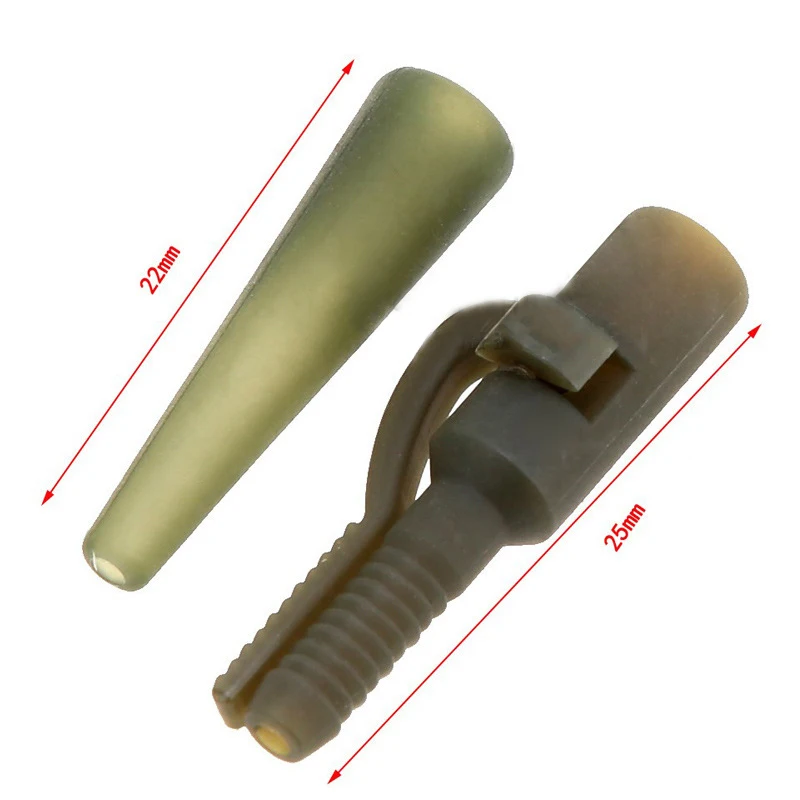 Accesorios pesca carpa: clips plomo, giratorios y tubos Chod - imagen 3
