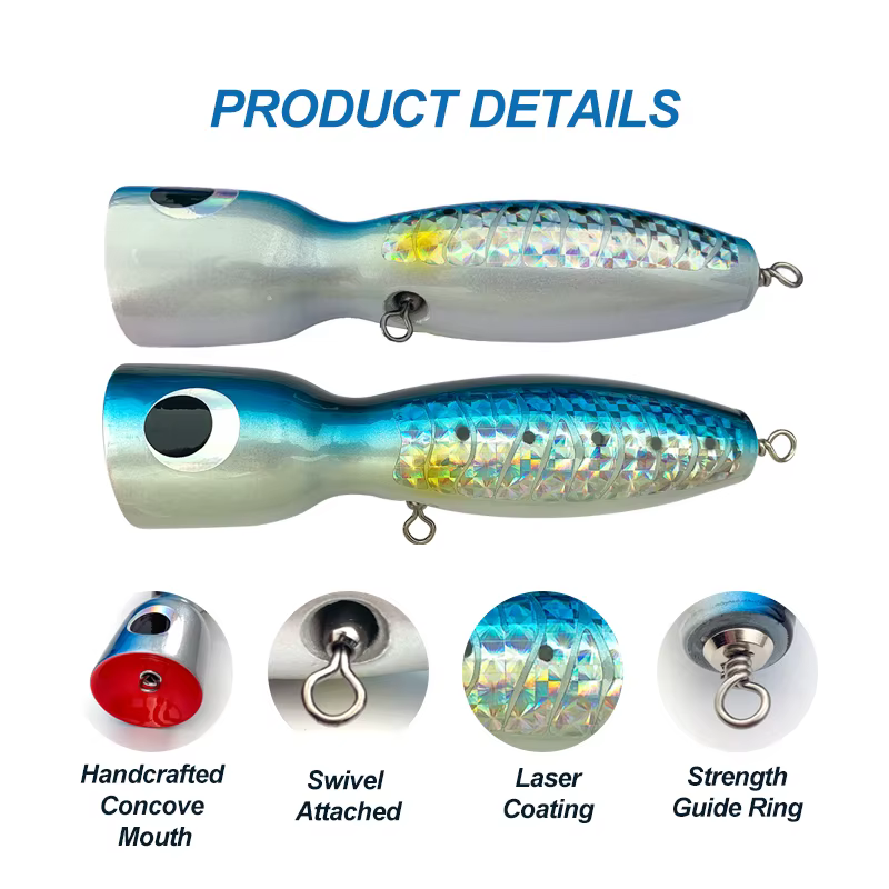 Swimbait Obsession Topwater GT – Flotante artesanal de madera