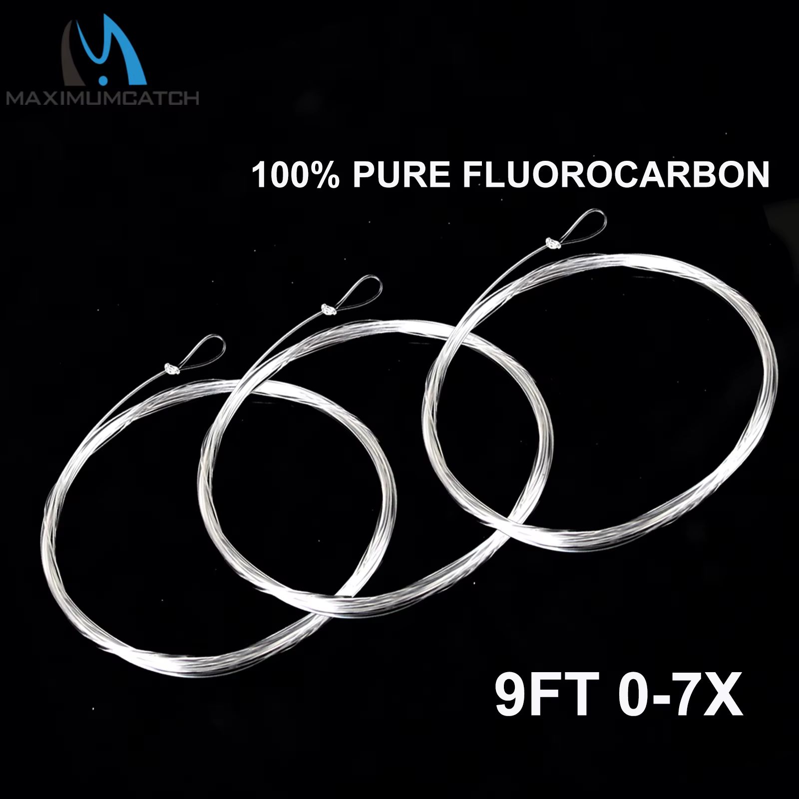 Líder Cónico Maximumcatch Fluorocarbono transparente 9 pies 0-7X - imagen 3