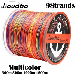 Sedal Trenzado PE Jioudao W9 – 9 hebras multicolor resistente